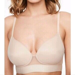 chantelle studio comfort smooth contour wireless bra pink size XL